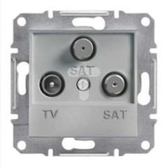 ASFORA Gniazdo TV-SAT-SAT końcowe (1dB) bez ramki aluminium EPH3600161