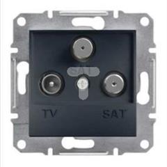 ASFORA Gniazdo TV-SAT-SAT końcowe (1dB) bez ramki antracyt EPH3600171