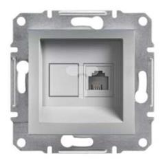 ASFORA Gniazdo telefoniczne bez ramki aluminium EPH4100161