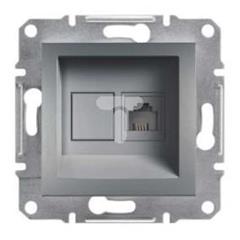 ASFORA Gniazdo telefoniczne bez ramki stal EPH4100162