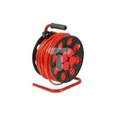 Przedłużacz bębnowy 50m H05VV-F 3x1,5 4xGS IP44 /+ termik/ pomarańczowy PS-BT IP44