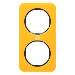 Ramka 2-krotna Berker R.1 akryl przeźroczysty pomarańczowy/czarny   10122334