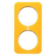 Ramka 2-krotna Berker R.1 akryl przeźroczysty pomarańczowy/biały   10122339