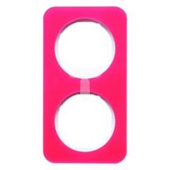 Ramka 2-krotna Berker R.1 akryl przeźroczysty czerwony/biały   10122349