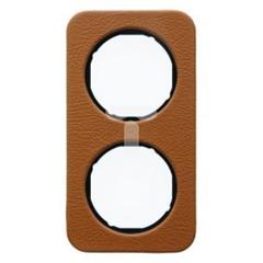 Ramka 2-krotna Berker R.1 skóra/czarny   10122364