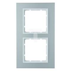 Ramka 2-krotna  Berker B.7 alu/biały   10126914