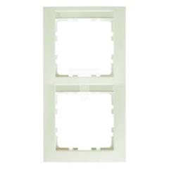 Ramka 2-krotna pionowa z polem opisowym  kremowy, połysk  S.1     10128912