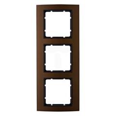 Ramka 3-krotna Berker B.3 alu, brązowy/antracyt   10133001