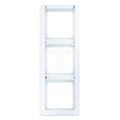 Ramka 3-krotna pionowa z polem opisowym  śnieżnobiały, aksamit  Q.1     10136019