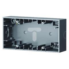 K.5 Puszka natynkowa 2-krotna pozioma stal szlachetna lakierowana 10527004