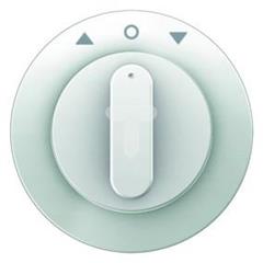 Berker R.1/R.3 Płytka czołowa z pokrętłem do łącznika żaluzjowego obrotowego biała 10802089