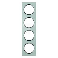 Berker R.3 Ramka poczwórna uniwersalna aluminiowa alu/czarny 10142284