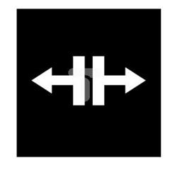 Wkładka przycisku 22mm Luzowanie płaska czarna symbol /LUZOWANIE/ 54TQ25 093013