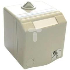 Gniazdo natynkowe przelotowe 16A 4P 400V czerwone IP44 DESIGN 864-6v