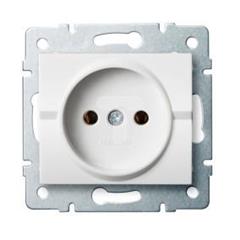 LOGI Gniazdo pojedyncze śrubowy Biały 16A 250V 021210102 25084