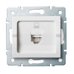 LOGI Gniazdo komputerowe pojedyncze (RJ45Cat 6 Jack) Biały 021400002 25109