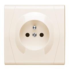 FESTA Gniazdo pojedyncze kremowy z PE 16A IP20 GPT 0871-01