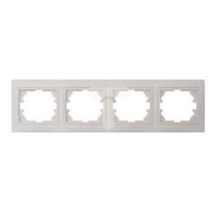 DOMO Ramka poczwórna pozioma Perłowy biały 011490030 25001