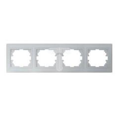 DOMO Ramka poczwórna pozioma Srebrny 011490043 24883