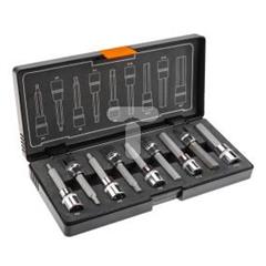 Końcówki sześciokątne na nasadce 100 mm od  H4 do H17 zestaw 9 elementów 08-706