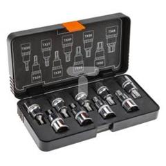 Końcówki Torx na nasadce 55 mm od T20 do T60 zestaw 9 elementów 08-707