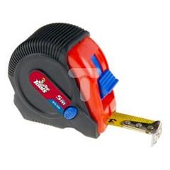 Miara zwijana stalowa 5 m x 19 mm magnes, 3 blokady zwijania taśmy 27C155