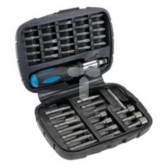 Końcówki wkrętakowe i nasadki z uchwytem zestaw 45 elementów 39D354