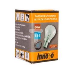 Żarówka wstrząsoodporna G45 60W E14 230V 660lm IN-SPG45-60W