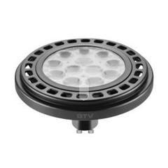 Żarówka LED ES111 12W 12XPOWER LED czarna ciepły biały GU10 3000K 45st. LD-ES11100-30
