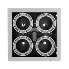 Oprawa sufitowa PIREO podtynkowa poczwórna kwadrat szara/szara OP-PIREO4K-81