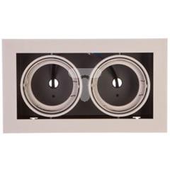 Oprawa sufitowa PIREO podtynkowa podwójna szara/szara OP-PIREO2-81