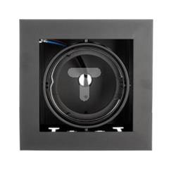 Oprawa sufitowa PIREO podtynkowa pojedyncza czarna/czarna OP-PIREO1-20