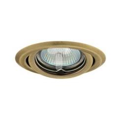 Oczko halogenowe 12V MR16 GU5,3 50W stalowe, regulowane, matowy mosiądz AXL 2115 PV16V-BRM GXPP033