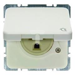 Gniazdo z uziemieniem USA/CANADA NEMA 5-15 R  kremowy  podtynkowe IP44  4202