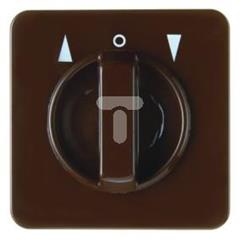 Element centralny z pokrętłem do łącznika  żaluzjowego obrotowego brązowy podtynkowe IP44 152901
