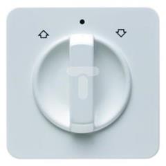 Element centralny z pokrętłem do łącznika żaluzjowego obrotowego śnieżnobiały  podtynkowe IP44 152909