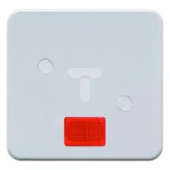 Klawisz przykręcany z 5 dołączonymi soczewkami śnieżnobiały podtynkowe IP44 155709