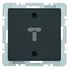 Zaślepka z płytką czołową Berker Q.1/Q.3 antracyt, aksamit   10096076