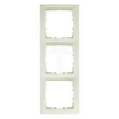 Ramka 3-krotna pionowa z polem opisowym  kremowy, połysk  S.1     10138912