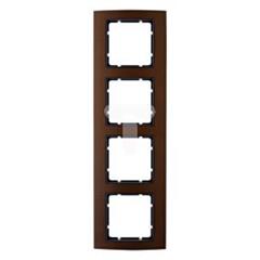 Ramka 4-krotna Berker B.3 alu, brązowy/antracyt   10143001