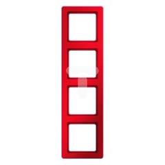 Ramka 4-krotna  czerwony, aksamit  Q.1     10146062