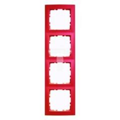 Ramka 4-krotna  czerwony, połysk  S.1     10148962