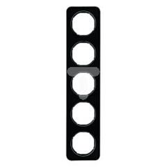Ramka 5-krotna Berker R.1 szkło, czarny   10152116