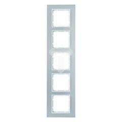Ramka 5-krotna Berker B.7 alu/biały   10156914