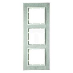 Ramka 3-krotna pozioma Berker B.7 stal szlachetna/biały   10233609