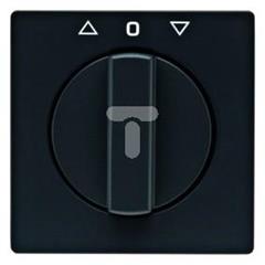 Płytka czołowa z pokrętłem do ł. żaluzjowego obrotowego Q.1/Q.3 antracyt aksamit   10806086