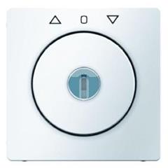 Element centralny z zamkiem do łącznika żaluzjowego na klucz  śnieżnobiały, aksamit Q.1 10826089