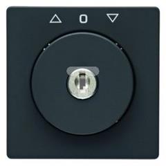 Płytka czołowa z kluczem do ł. żaluzjowego na klucz Q.1/Q.3 antracyt, aksamit 10836086