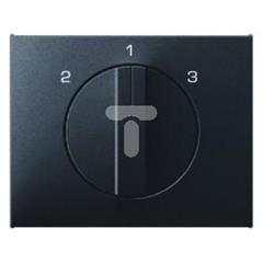Element centralny z pokrętłem do łącznika 3-pozycyjnego bez 0 antracyt mat, lakierowany  K.1 10887106