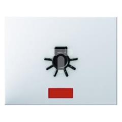 Klawisz z czerwoną soczewką i wypukłym symbolem światła śnieżnobiały K.1 16517109